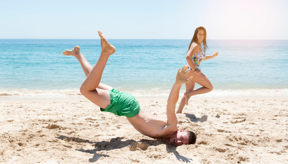 faceplant beach Blank Meme Template