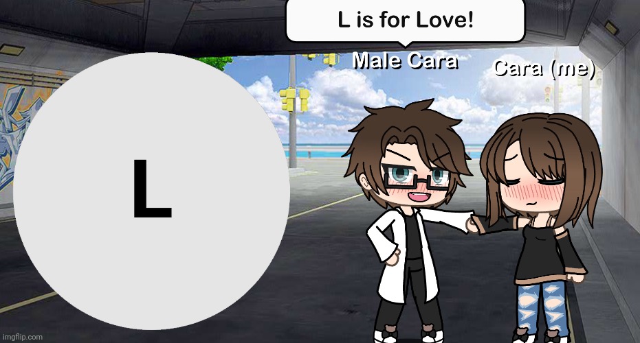 Yes, Male Cara and Cara love each other very much! | image tagged in pop up school 2,pus2,x is for x,male cara,cara,love | made w/ Imgflip meme maker