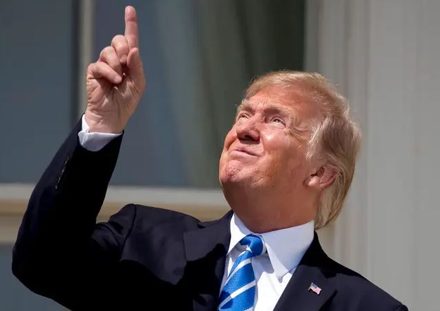 Trump Stare Blank Meme Template