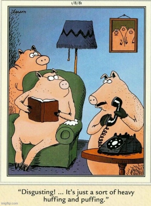 Thank God they don't have cell phones in Fairytale Land | image tagged in vince vance,3 little pigs,the big bad wolf,comics,cartoons,phone call | made w/ Imgflip meme maker