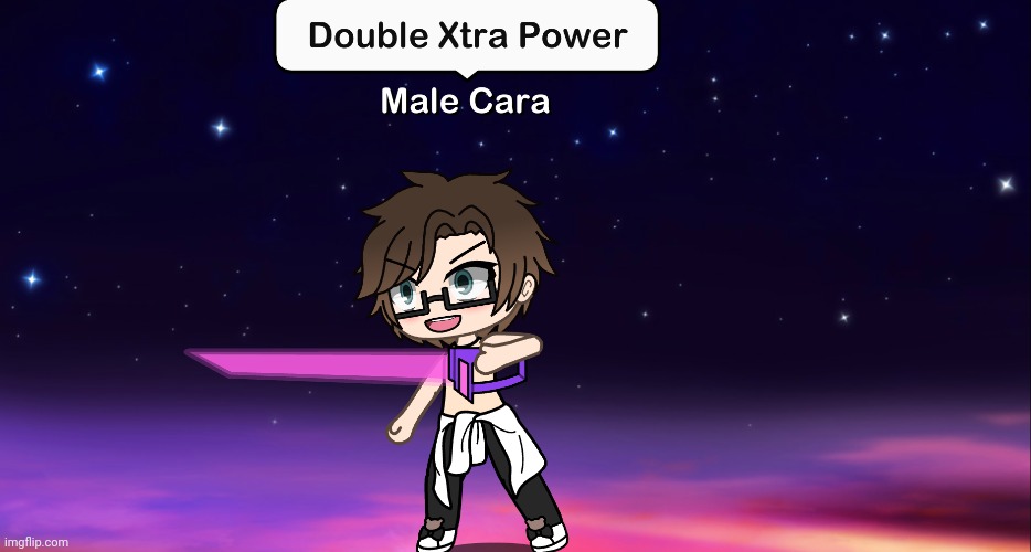 2 X letters in a row. X is for Xtra Power. | image tagged in pop up school 2,pus2,x is for x,male cara,xtra power | made w/ Imgflip meme maker