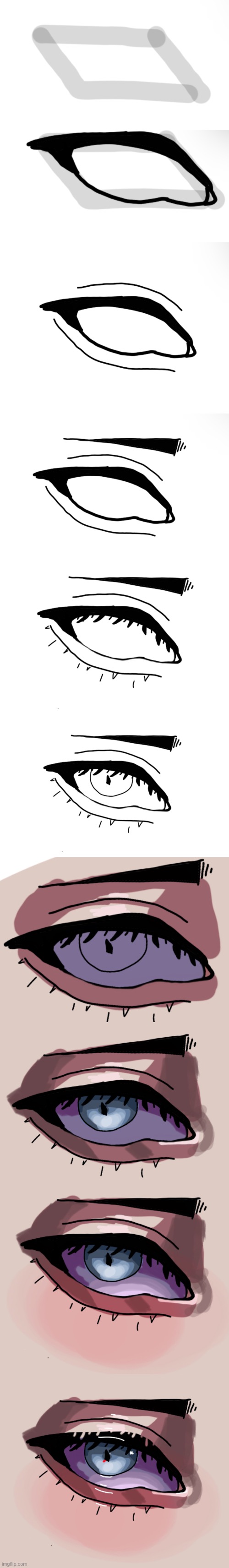 How I usually draw eyes- | image tagged in drawing,art,eyes | made w/ Imgflip meme maker