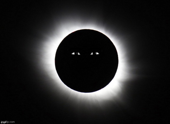 Solar eclipse | image tagged in solar eclipse,man face | made w/ Imgflip meme maker