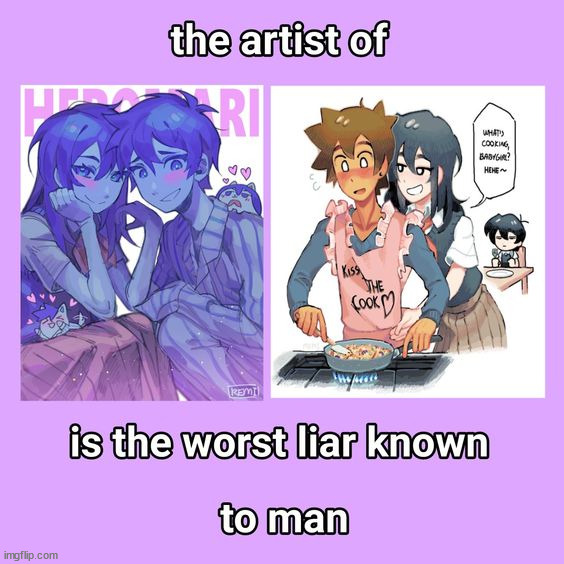 context: from  what ive heard they made sunny x hero porn | made w/ Imgflip meme maker