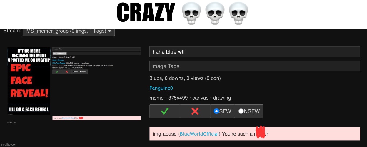 Lmfaooo | CRAZY 💀💀💀 | made w/ Imgflip meme maker