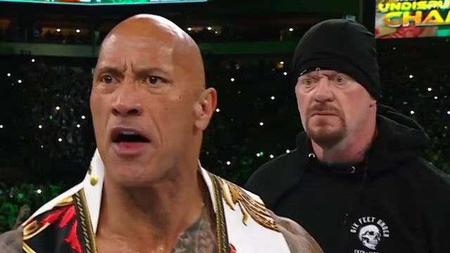 Undertaker vs Rock WM 40 Blank Meme Template