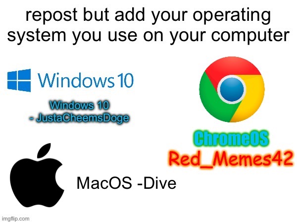 Mac is also good | MacOS -Dive | image tagged in dive | made w/ Imgflip meme maker