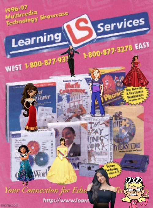 Learning Services 1996-1997 Catalog (Magenta) | image tagged in the loud house,deviantart,disney,disney plus,youtube,disney princess | made w/ Imgflip meme maker