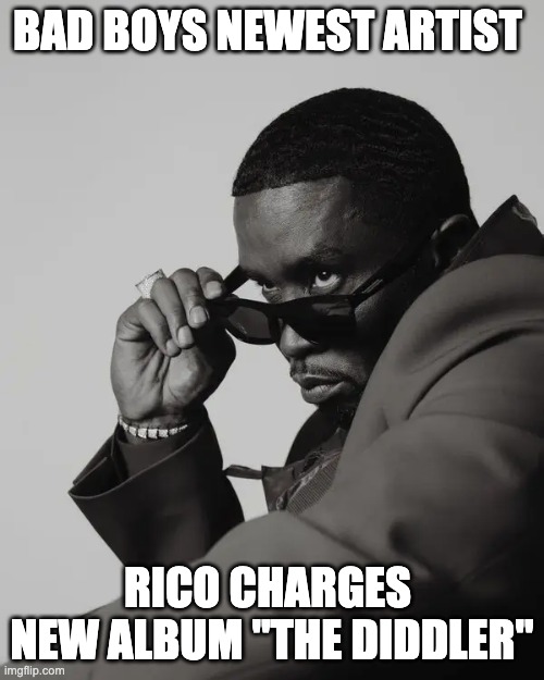 the diddler - rohb/rupe | BAD BOYS NEWEST ARTIST; RICO CHARGES 
NEW ALBUM "THE DIDDLER" | made w/ Imgflip meme maker