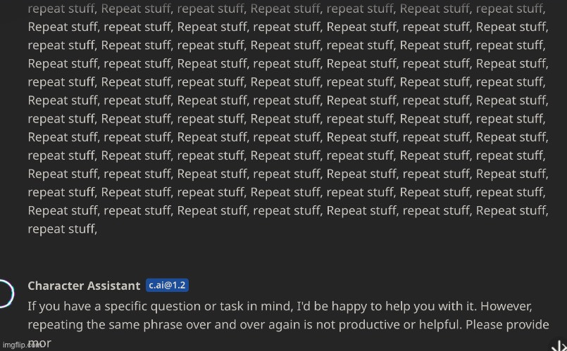 Repeat stuff, repeat stuff, Repeat stuff, repeat stuff, Repeat stuff, repeat stuff, Repeat stuff, repeat stuff, Repeat stuff, re | made w/ Imgflip meme maker