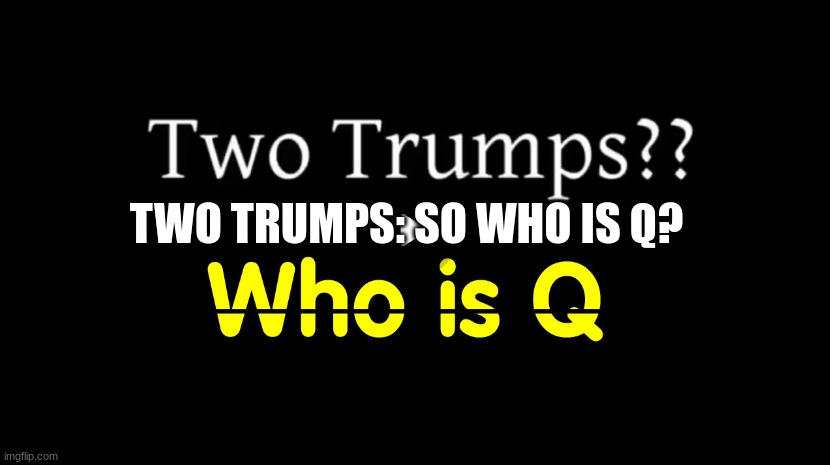 Two Trumps: So Who is Q?  (Video) 