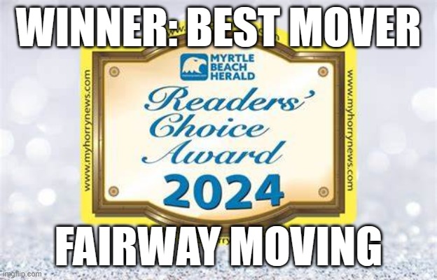 WINNER: BEST MOVER; FAIRWAY MOVING | made w/ Imgflip meme maker
