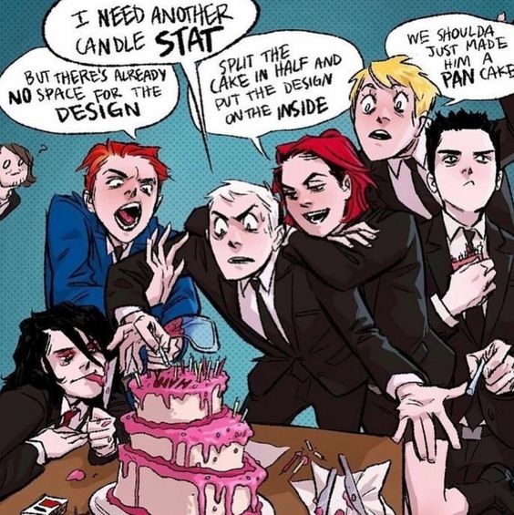 High Quality Happy Birthday Gerard Way! Blank Meme Template