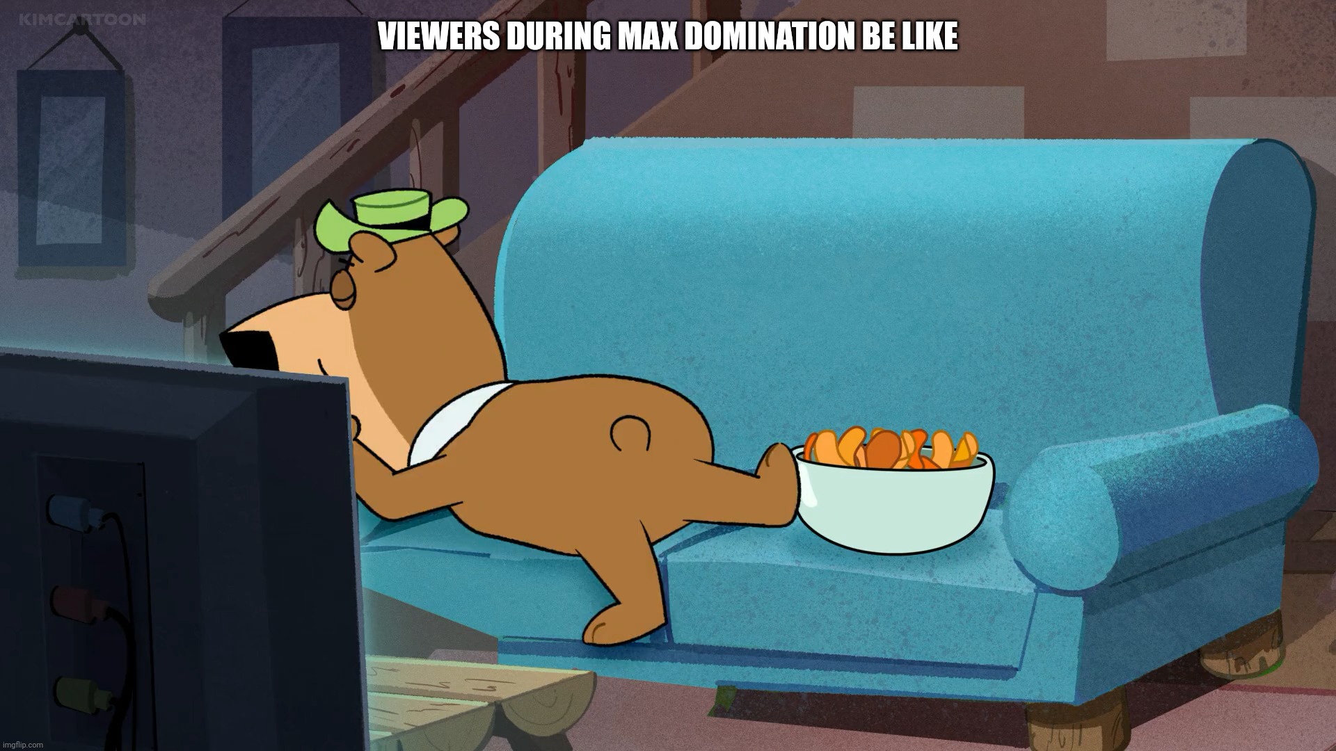 VIEWERS DURING MAX DOMINATION BE LIKE | image tagged in formula 1,championship,max,racing,open-wheel racing,domination | made w/ Imgflip meme maker