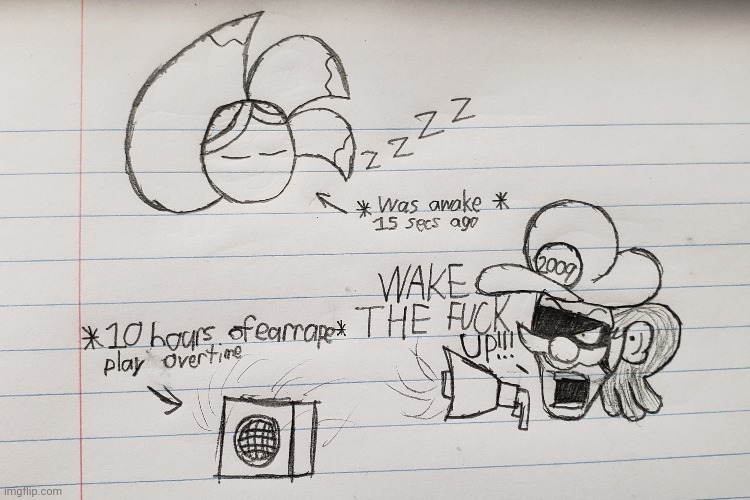 Goofy ahh doodle in class: Hypersomnia | image tagged in school,class,drawing | made w/ Imgflip meme maker