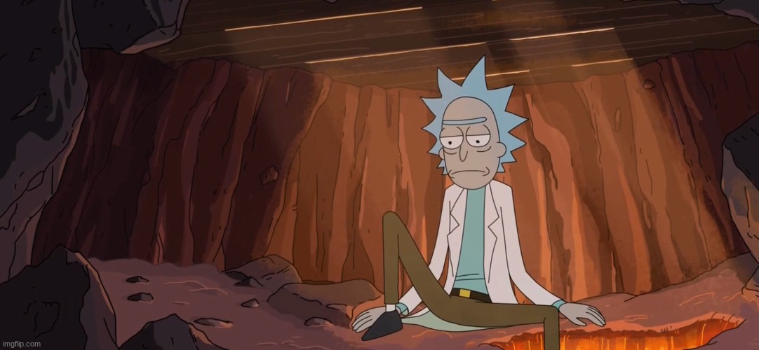sad rick sanchez | image tagged in sad rick sanchez | made w/ Imgflip meme maker