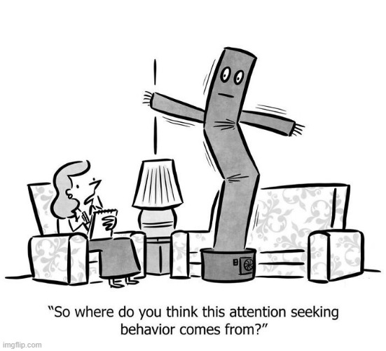 Seek Attention | image tagged in comics | made w/ Imgflip meme maker