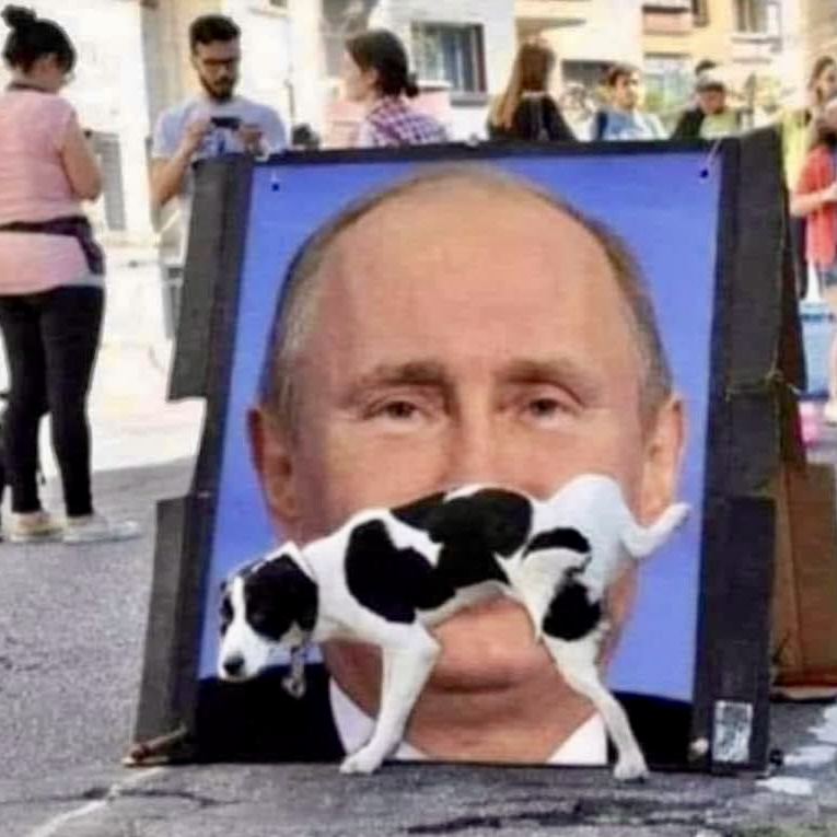 Piss on Putin Blank Meme Template