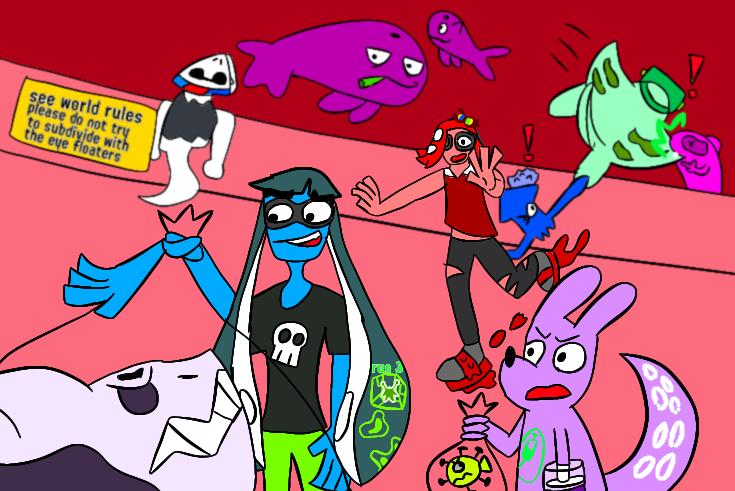 Vaxcat and skatez visit see world Blank Meme Template