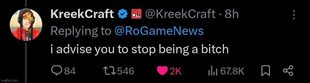 kreek w | image tagged in kreek w | made w/ Imgflip meme maker