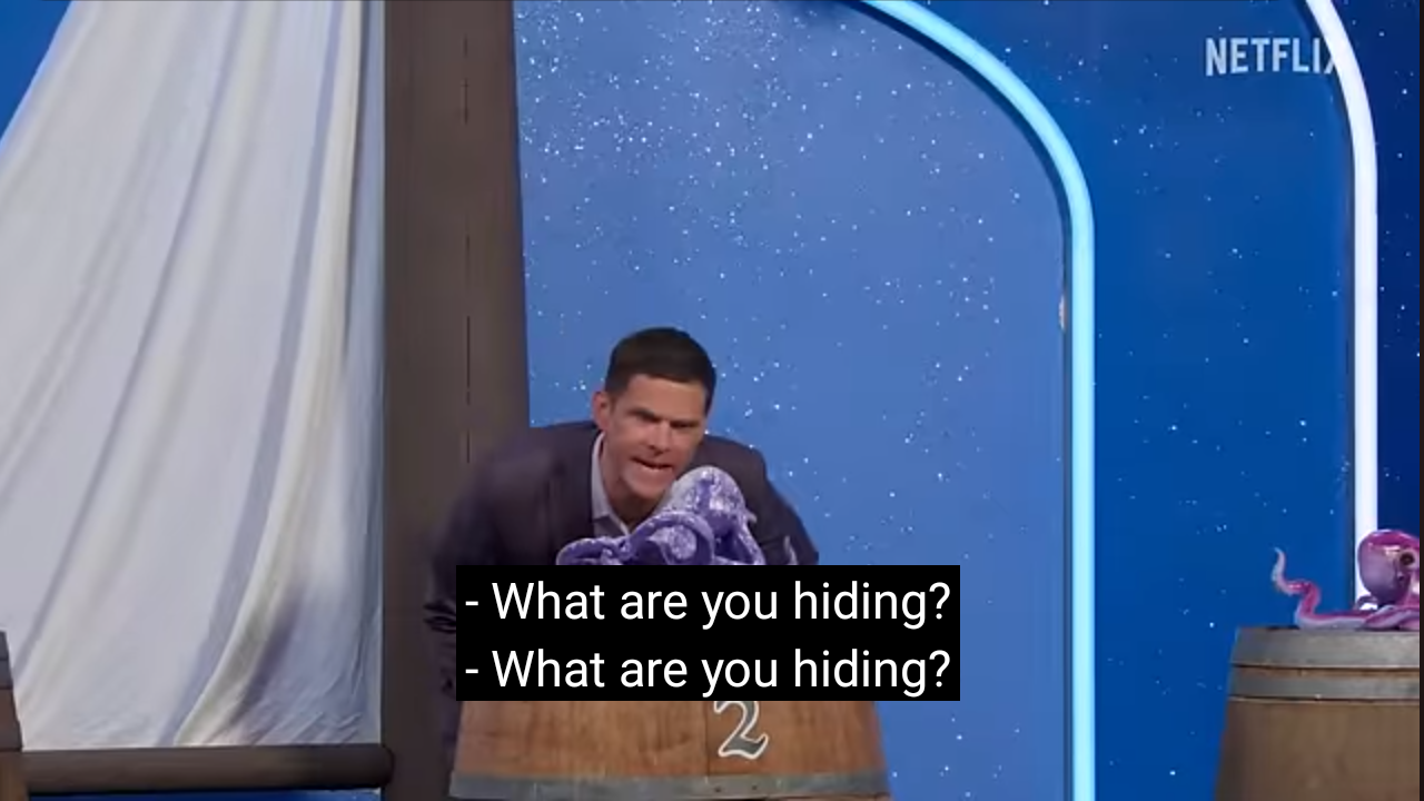 What are you hiding Blank Meme Template