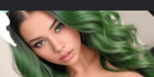 High Quality Green hair Blank Meme Template