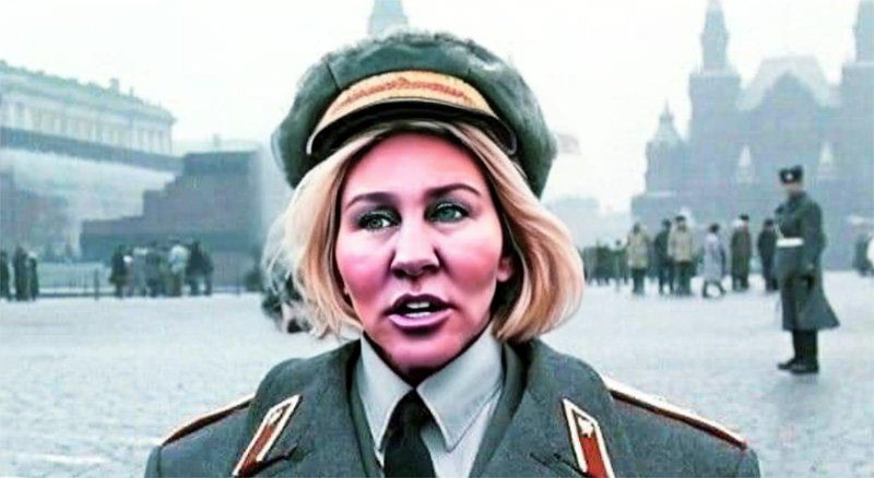 High Quality Moscow MTG Marjorie Taylor (Putin) Greene_Russian tool Blank Meme Template