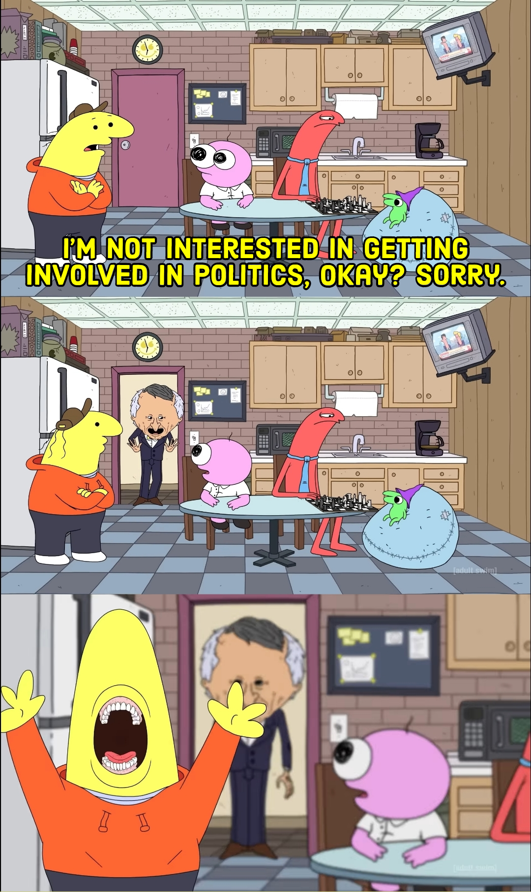 High Quality Not interested in getting involved in Politics Blank Meme Template