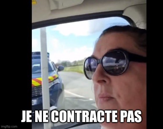 Je ne contracte pas Blank Meme Template