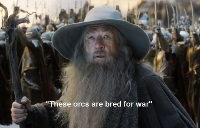 High Quality These orcs are bred for war Blank Meme Template