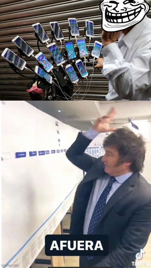 image tagged in milei meme afuera | made w/ Imgflip meme maker