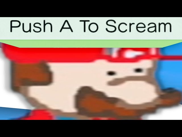 High Quality Push a to scream Blank Meme Template