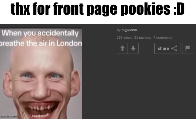thx for front page pookies :D | made w/ Imgflip meme maker