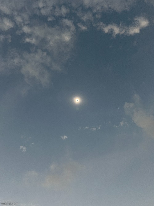 Total Solar Eclipse from Athens, Texas | image tagged in photography,solar eclipse | made w/ Imgflip meme maker