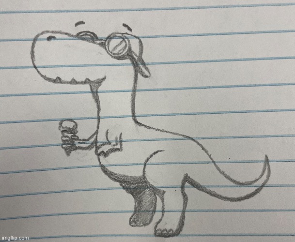 Silly dino, also what’s going on? | made w/ Imgflip meme maker