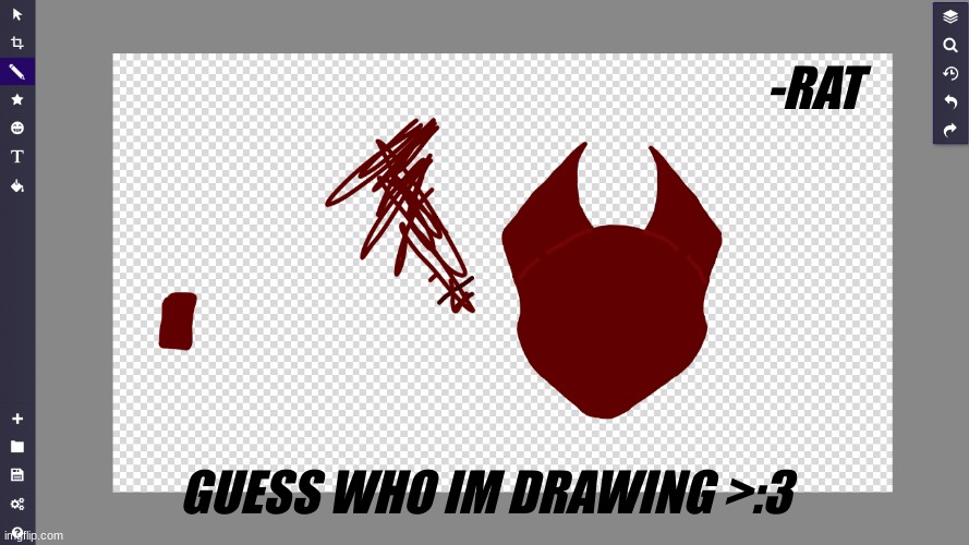 Uhh I think u know who im drawing- ;l | -RAT; GUESS WHO IM DRAWING >:3 | image tagged in spooky month | made w/ Imgflip meme maker