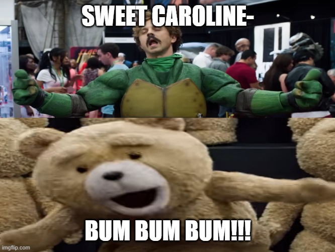 Sweet Caroline! | SWEET CAROLINE-; BUM BUM BUM!!! | image tagged in sweet caroline meme | made w/ Imgflip meme maker