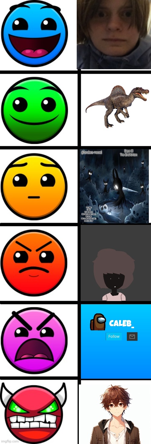 Yay to L | image tagged in geometry dash difficulty faces | made w/ Imgflip meme maker