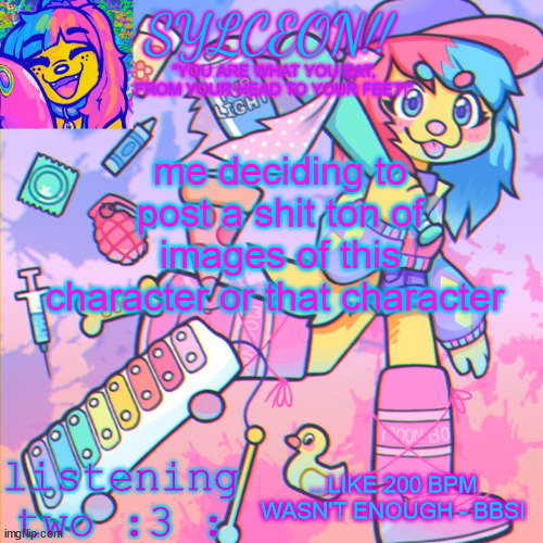 THIS IS SYLCEON SPEAKJIN AND UR LISTENIN 2 4LUNG!! | me deciding to post a shit ton of images of this character or that character; ...LIKE 200 BPM WASN'T ENOUGH - BBSI | image tagged in this is sylceon speakjin and ur listenin 2 4lung | made w/ Imgflip meme maker