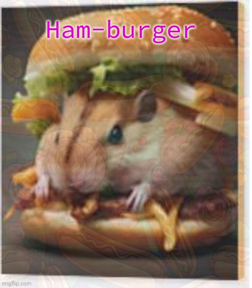 Finally sum good freaking food | Ham-burger | image tagged in hamburger,hamster,finally some good food,nom nom nom | made w/ Imgflip meme maker