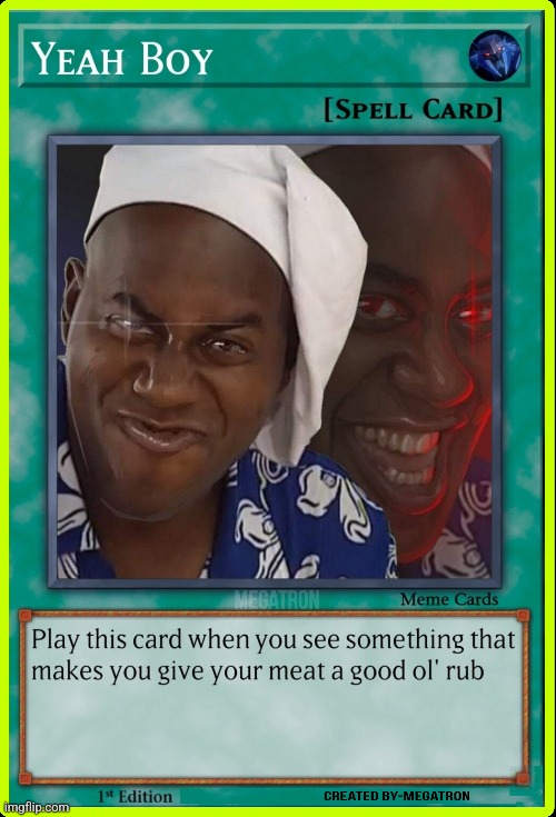 Yeah Boii in card - Imgflip