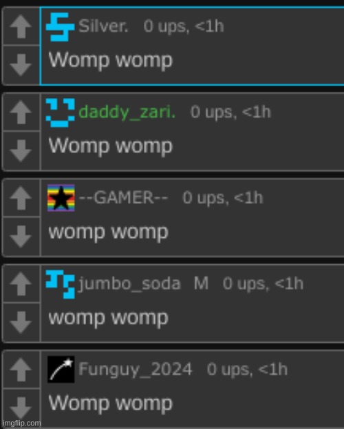 womp womp | image tagged in womp womp | made w/ Imgflip meme maker