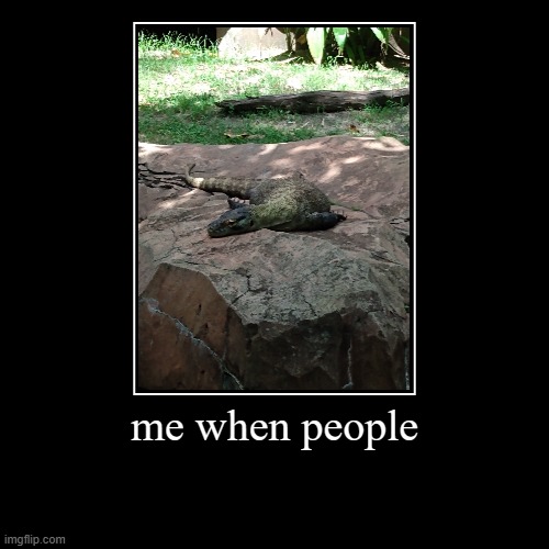 me when people | | image tagged in funny,demotivationals | made w/ Imgflip demotivational maker