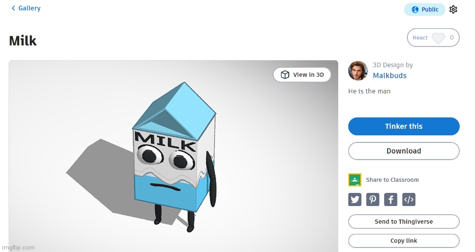 Has become public, link in comments | made w/ Imgflip meme maker