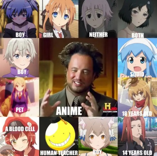 Only Anime watchers can tell the difference | image tagged in front page plz,memes,anime | made w/ Imgflip meme maker