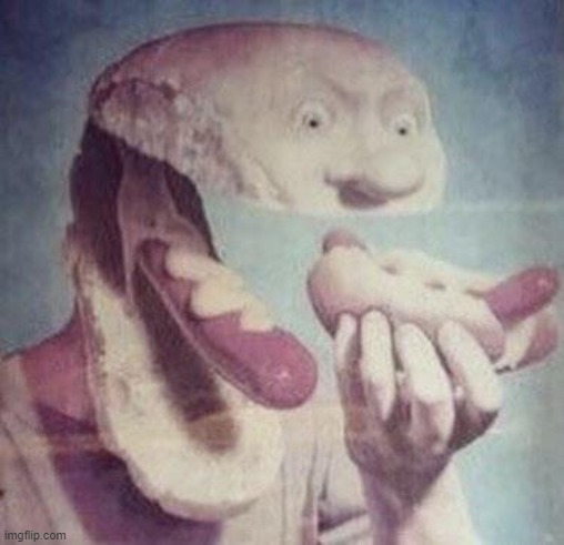 cursed hotdog guy with no text | image tagged in hotdog man | made w/ Imgflip meme maker