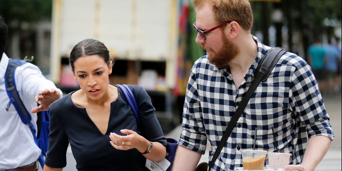 AOC and her boyfriend Blank Meme Template