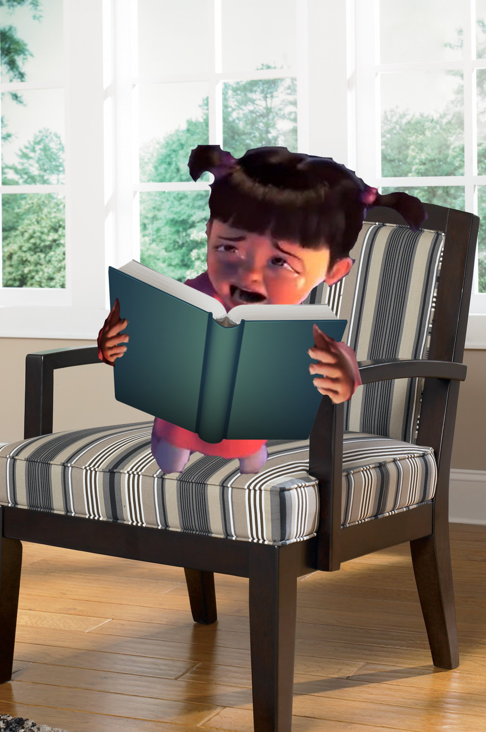 crying boo reading Blank Meme Template