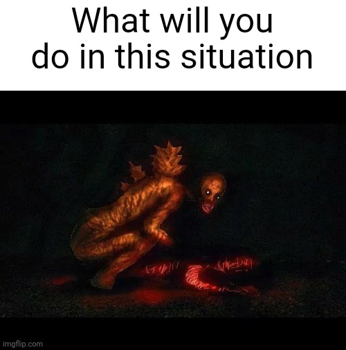 What will you do in this situation | made w/ Imgflip meme maker