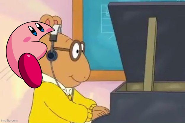 Arthur Headphones | image tagged in arthur headphones,melon kirby | made w/ Imgflip meme maker